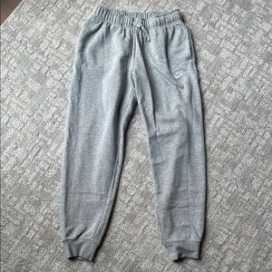 Nike Light Grey Fleece Joggers with Drawstring